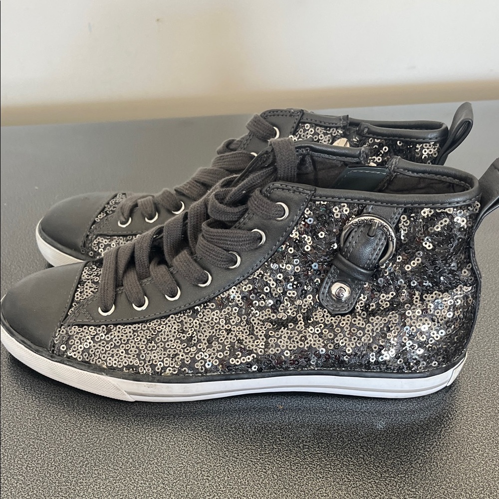 G by Guess Sequin High-Top Sneakers